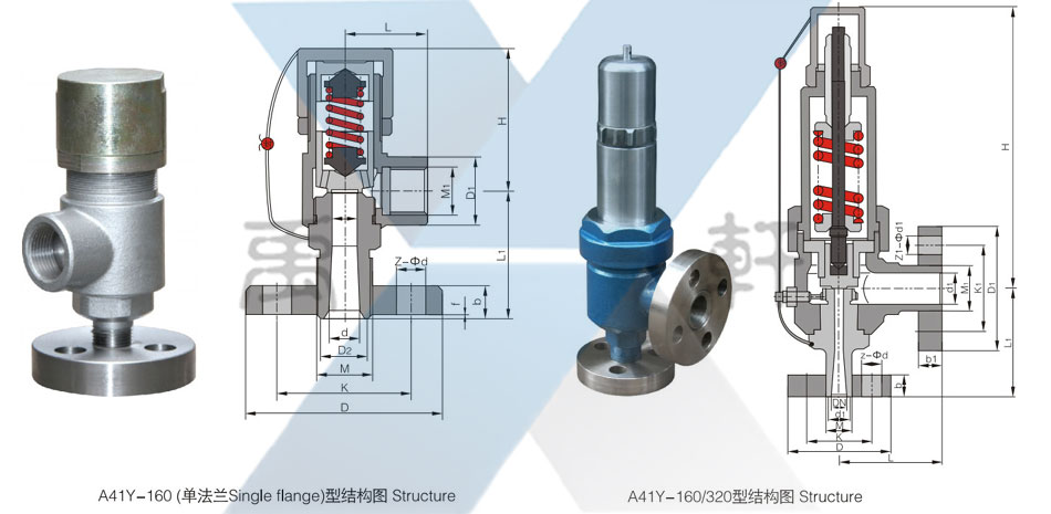 A41Y弹簧全启封闭式高压安全阀(图1)