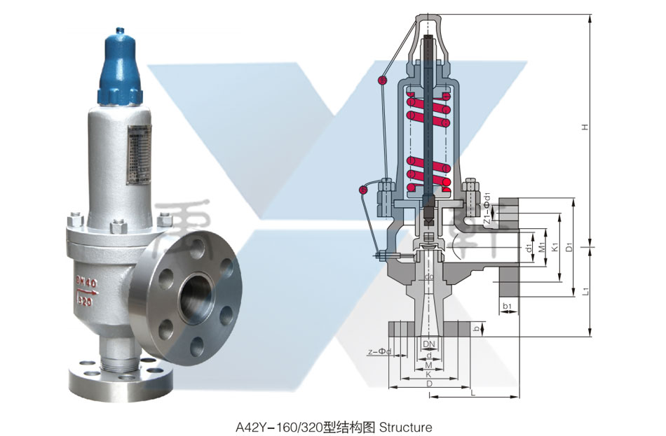 A42Y-160C弹簧全启封闭式高压安全阀(图1)