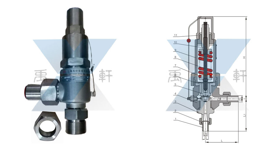 A61Y-450P带焊接管弹簧式安全阀(图1)